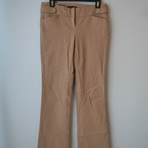 The Limited Khaki Exact Stretch Flare Pants 4L